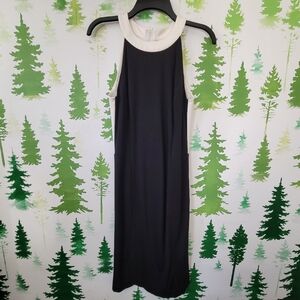 Banana Republic Contrast Ponte Halter Dress.